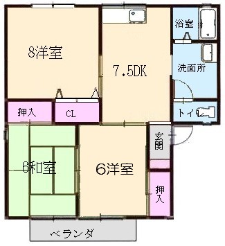 セジュール鍋島間取り図