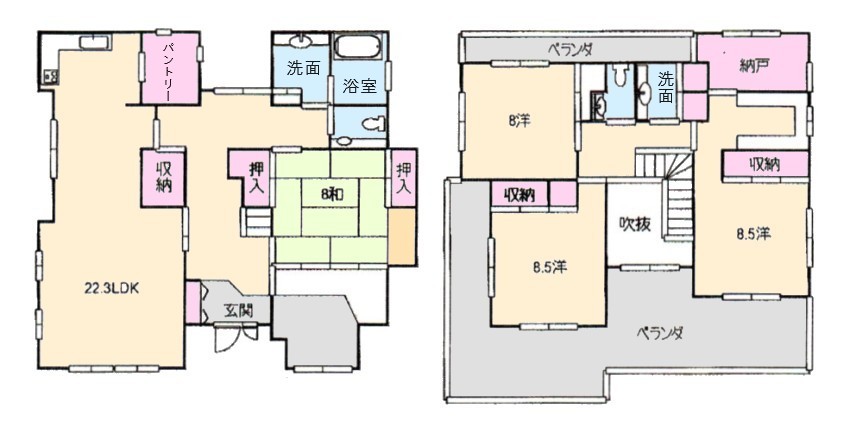 3丁目中古住宅間取り図ino