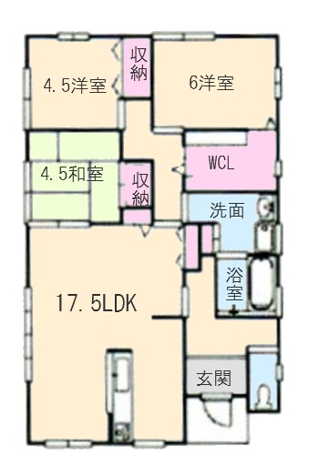 みづき3丁目売り住宅間取り図