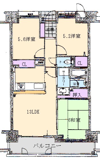 アルファステイツ高須新町4階3LDK