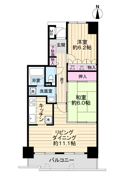 サーパス北本町第2間取り図
