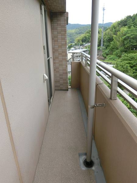 西側ベランダ