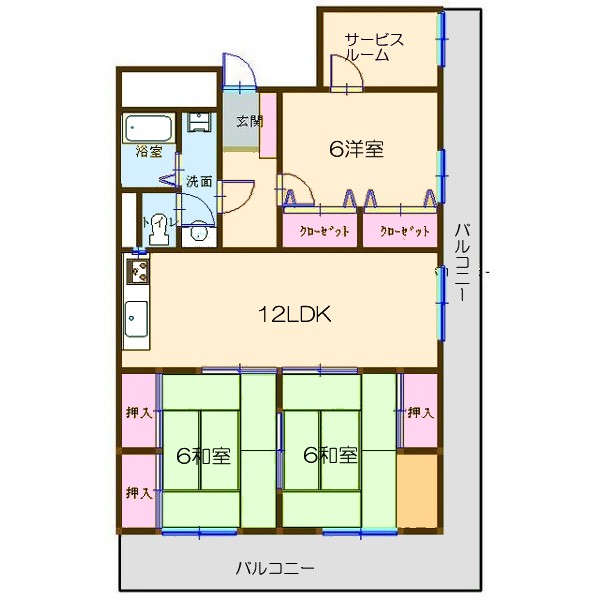 しなねハイツ間取り図