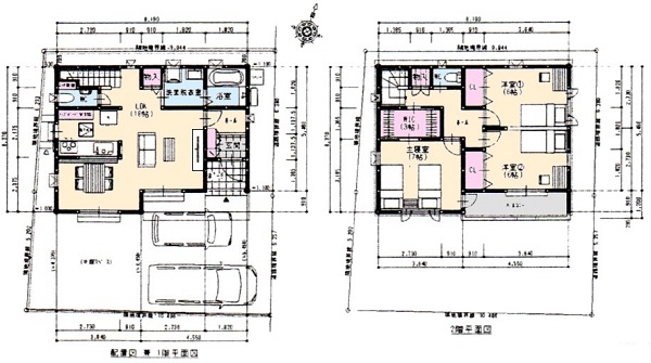 塩田町新築住宅34.97坪間取り図