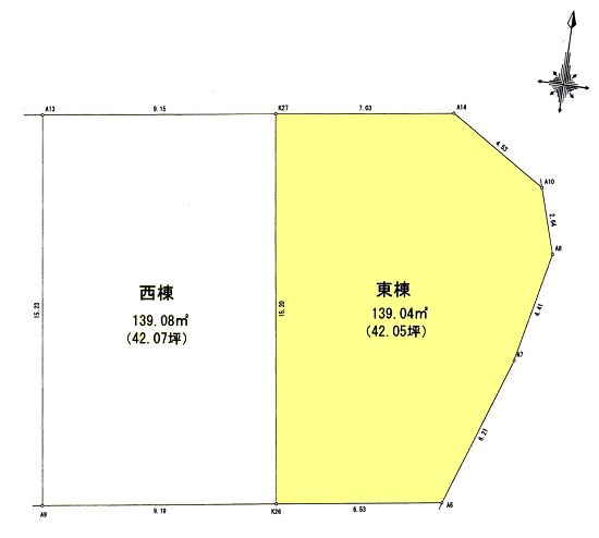 瀬戸西町1丁目測量図