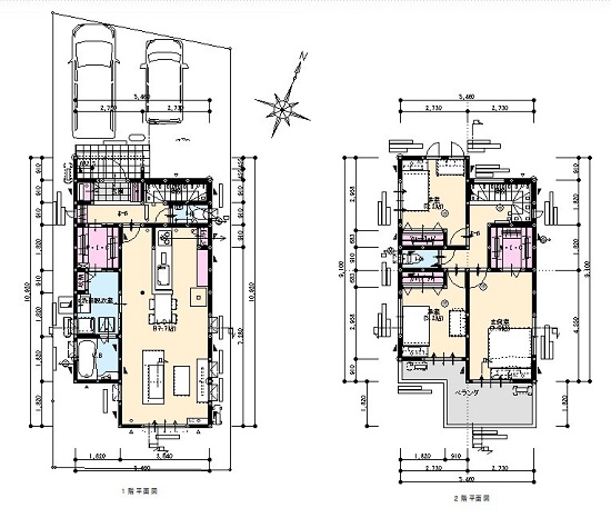 新屋敷2丁目西棟間取り図